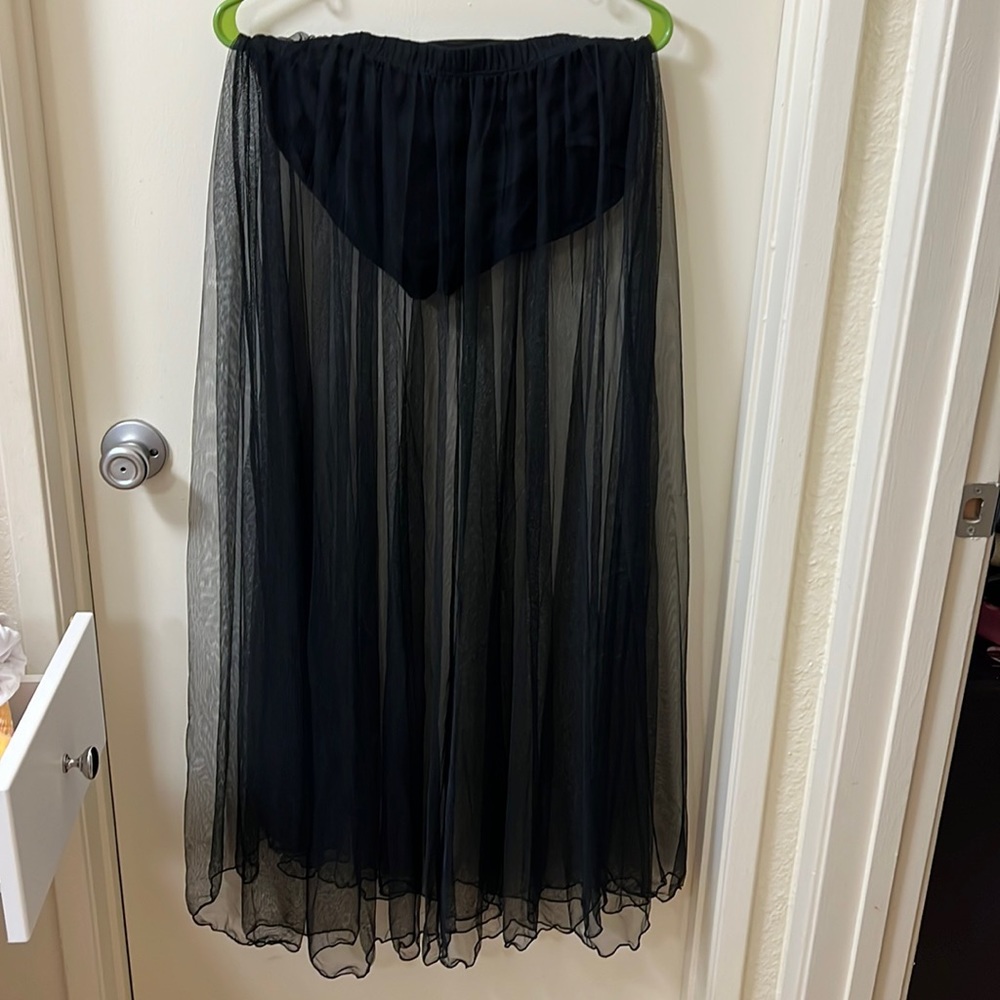 Long Mesh Skirt